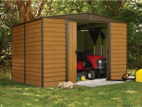 מחסן גינה מתכת דמויי עץ - WR108 מידה 3.13X 2.42 מטר ARROW SUPER GARDEN SHED