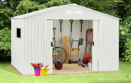 מחסן מתכת פרמיום 2.77X2.55 דגם T-98 SUPER GARDEN SHED