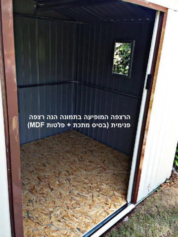 מחסן מתכת פרמיום דגם 2.77X3.19 SUPER GARDEN SHED T910