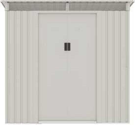 מחסן מתכת סקיילייט דגם Sky C שמנת מידה 2.61X1.81 SUPER GARDEN SHED
