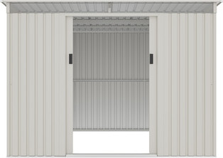 מחסן מתכת סקיילייט דגם Sky D צבע שמנת מידה 2.61X2.41 SUPER GARDEN SHED