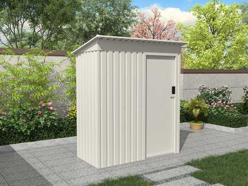 מחסן מתכת 777 TRIPPLE דגם 1.63X0.89 צבע שמנת SUPER GARDEN SHED