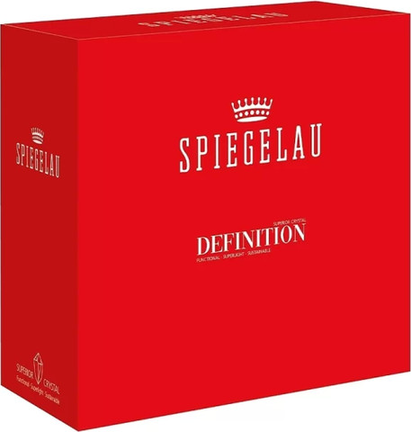 SPIEGELAU Definition – סט כוסות קריסטל 550 מ"ל ליין אדום, לבן ורוזה
