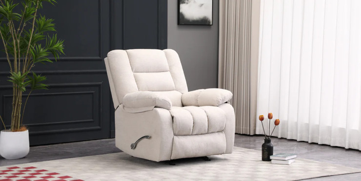 כורסת טלוויזה Grand Comfort צבע קרם מבית סילי Sealy