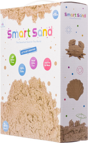 חול קינטי במארז 2 קילו -צבע טבעי - Smart Sand