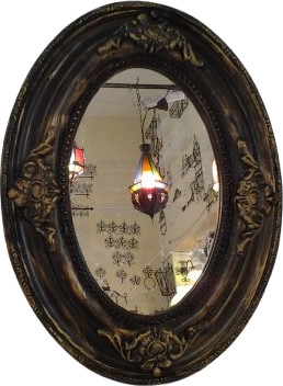 מראה אובלי קטנה 30×40