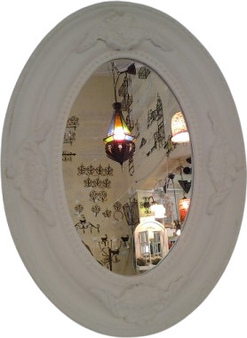 מראה אובלי קטנה 30×40