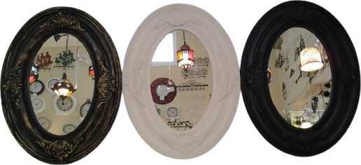 מראה אובלי קטנה 30×40