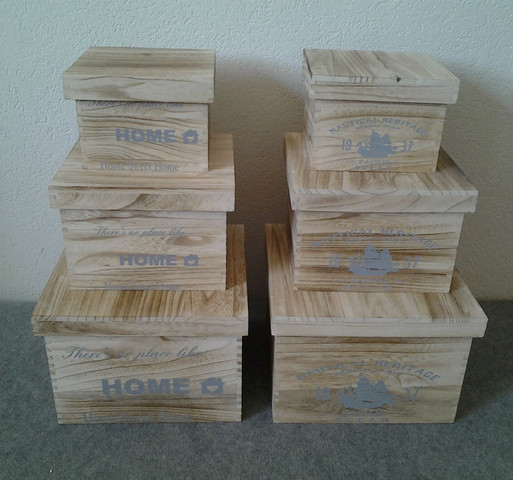 שלושיית ארגזים עם מכסה  home