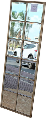 מראה זהב עתיק 12 מרובעים