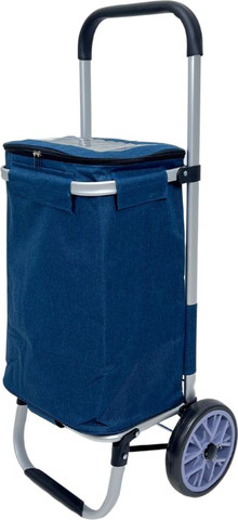 עגלת שוק שומרת קור מאלומיניום 45L - כחול כהה