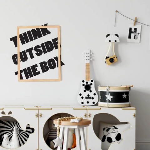 מדבקת קיר - Think outside the box