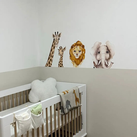 מדבקת קיר - בורדר חיות