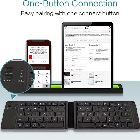 Folding Keyboard מקלדת מתקפלת אלחוטית אוניברסלית