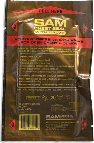 חבישה לפציעת חזה חודרת - CHEST SEAL