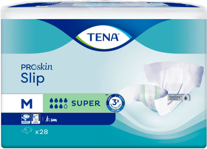 חיתולי Slip Super Proskin מידה M – מבית חברת Tena טנה