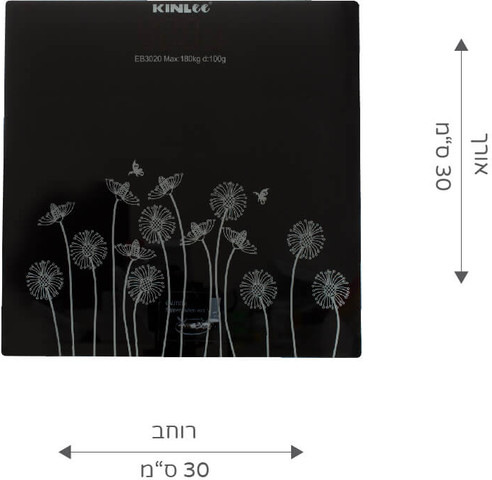 מד משקל אדם דיגיטלי עד 150 ק"ג
