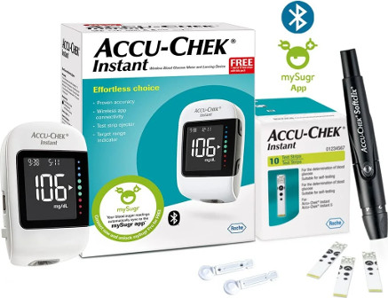 מד סוכר גלוקומטר - Accu-Chek Instant