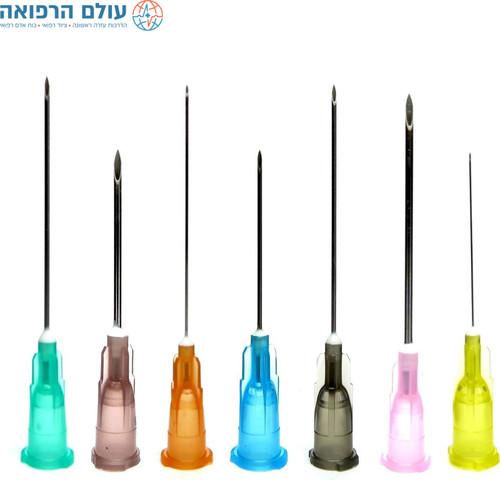 מחט סטרילית 100 יחידות בחבילה- 18G