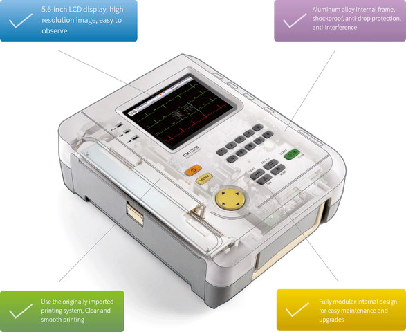 מכשיר א.ק.ג דגם CM1200B חברת Shenzhen Comen