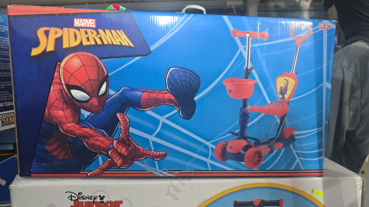קורקנט 3 גלגלים ספידר מן - עם מושב SPIDERMAN
