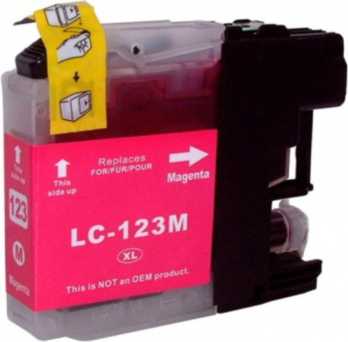 ראש דיו מגנטה תואם Brother LC123M XL