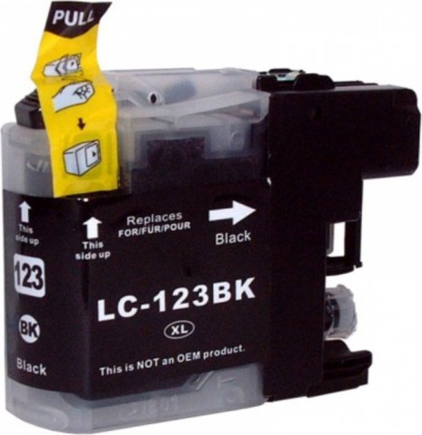 ראש דיו שחור תואם Brother LC123BK XL