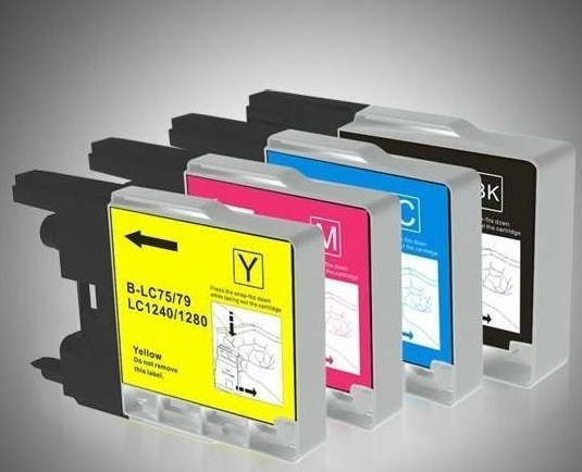 סט 4 ראשי דיו תואמים Brother LC1280