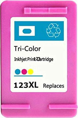ראש דיו צבעוני גדול תואם HP F6V18AE 123XL