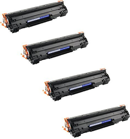 ארבעה טונרים תואמים HP CB436A