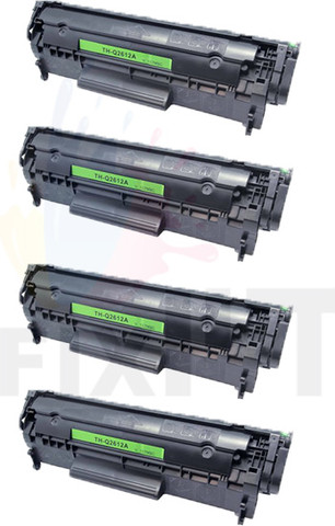 ארבעה טונרים תואמים HP 12A Q2612A