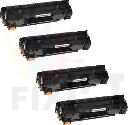 ארבעה טונרים תואמים HP CF283X