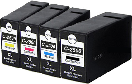 סט 4 ראשי דיו תואמים Canon PGI2500XL