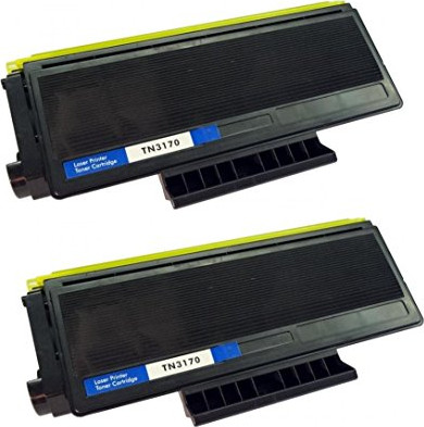 זוג טונרים שחור תואם Brother tn3170