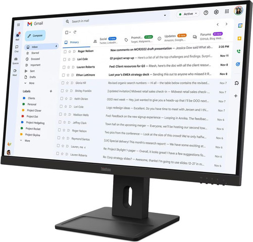 מסך מחשב Lenovo ThinkVision E27-40 64BCMAT4IS 27 Full HD