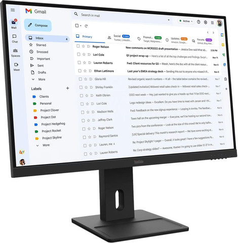 מסך מחשב Lenovo ThinkVision E27-40 64BCMAT4IS 27 Full HD