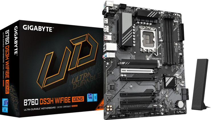 לוח אם Gigabyte B760 DS3H WF6E GEN5 ATX