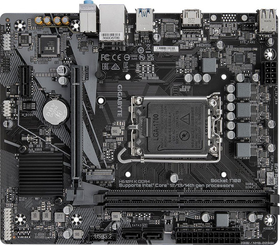 לוח אם Gigabyte H610M K DDR4 2.0 Micro-ATX