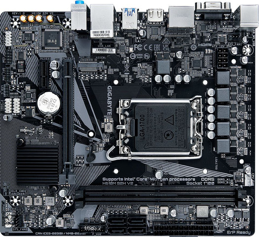 לוח אם Gigabyte H610M S2H V2 D5 Micro-ATX