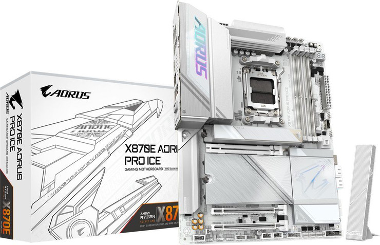 לוח אם Gigabyte X870E AORUS PRO ICE ATX