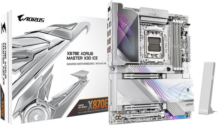 לוח אם Gigabyte X870E A MASTER X ICE E-ATX