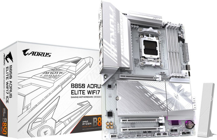 לוח אם Gigabyte B850 A ELITE WF7 ICE ATX