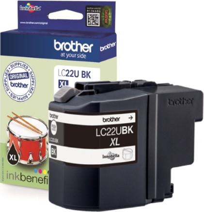 ראש דיו שחור מקורי Brother LC22UBK XL