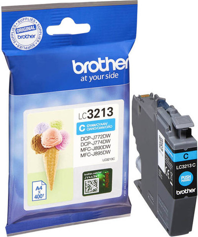 ראש דיו כחול מקורי Brother LC3213C