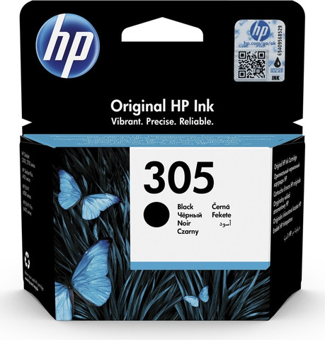 ‏ראש דיו ‏שחור מקורי HP 305 3YM61AE