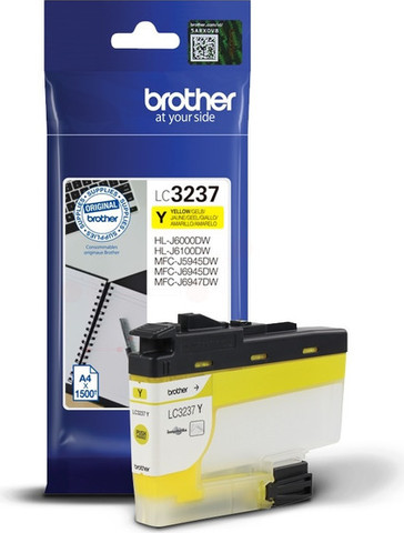 ראש דיו צהוב מקורי Brother LC3237Y