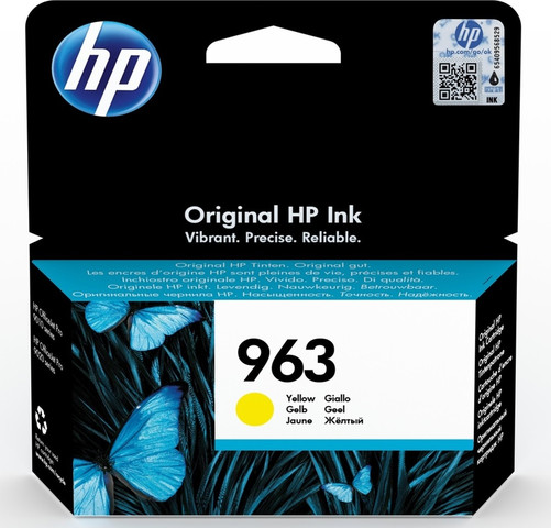 ראש דיו מקורי צהוב HP 963 3JA25AE