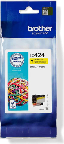 ראש דיו צהוב מקורי Brother LC424Y