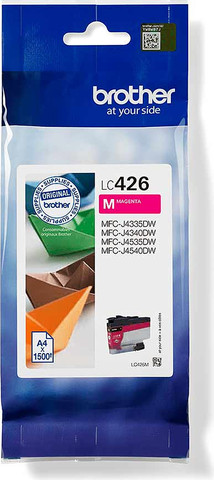 ראש דיו אדום מקורי Brother LC426M