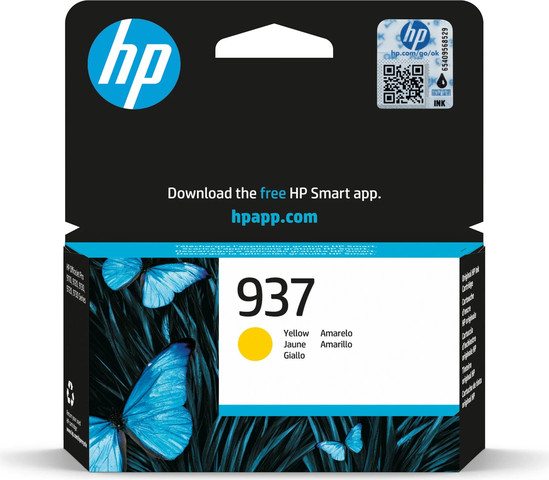 ראש דיו צהוב מקורי HP 937 4S6W4NE